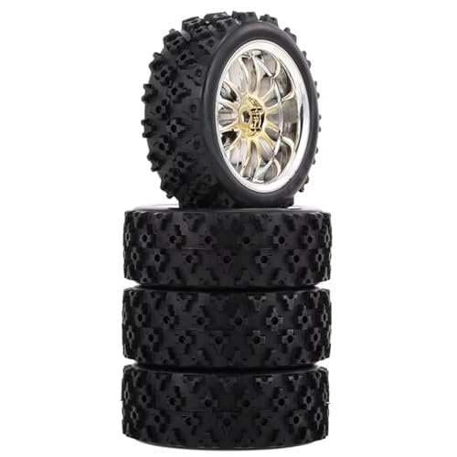 RC�J�[�^�C�� For Tamiya For TT01 For TT02 XV01 PTG-2 For HPI 1/10 RC ���[�V���O�J�[�^�C�� �I�����[�h �c�[�����O �h���t�g�J�[�^�C���z�C�[�� 70mm(Silver)