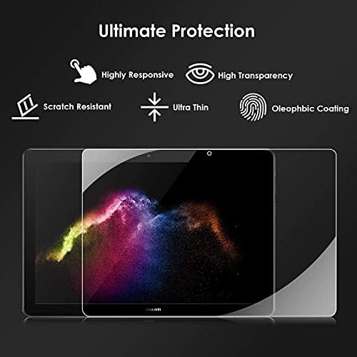 [2 Pack] KATUMO Screen Protector for Huawei Mediapad T5 10.1 inch Tempered Glass Film Protective Screen for Mediapad T5 10