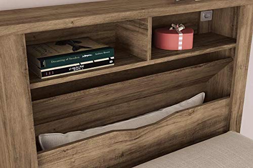 Cama de Solteiro com Baú Invicta Branco