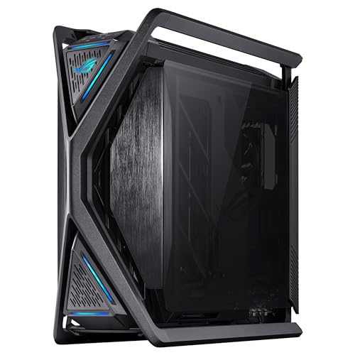 ASUS ROG Hyperion GR701 BTF Edition – Boîtier PC Gaming EATX (Support de Double radiateurs de 420 mm, 4 x vantilateurs PWM de 140 MMS, Support VGA intégré, hub Ventilateur ARGB, 2 x USB Type-C)