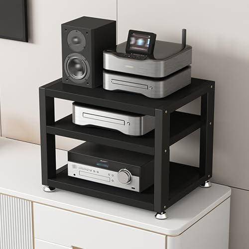 Meuble de jeu et étagère audio-vidéo à 4 niveaux pour console et matériel HiFi