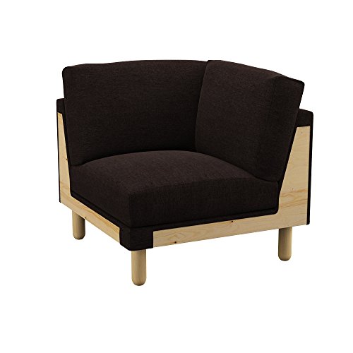 Soferia - IKEA NORSBORG Funda para módulo de Esquina, Classic Dark Brown