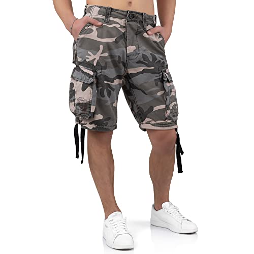 Surplus Men's Airborne Vintage Shorts Washed Night Camo Size Xxl #TOP5