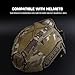 Multifunctional Tactical Helmet Cover, Size L, with Lightweight Loop Patch, Expandable Tactical Helmet Accessory for Paintball, CS Game(CP)
