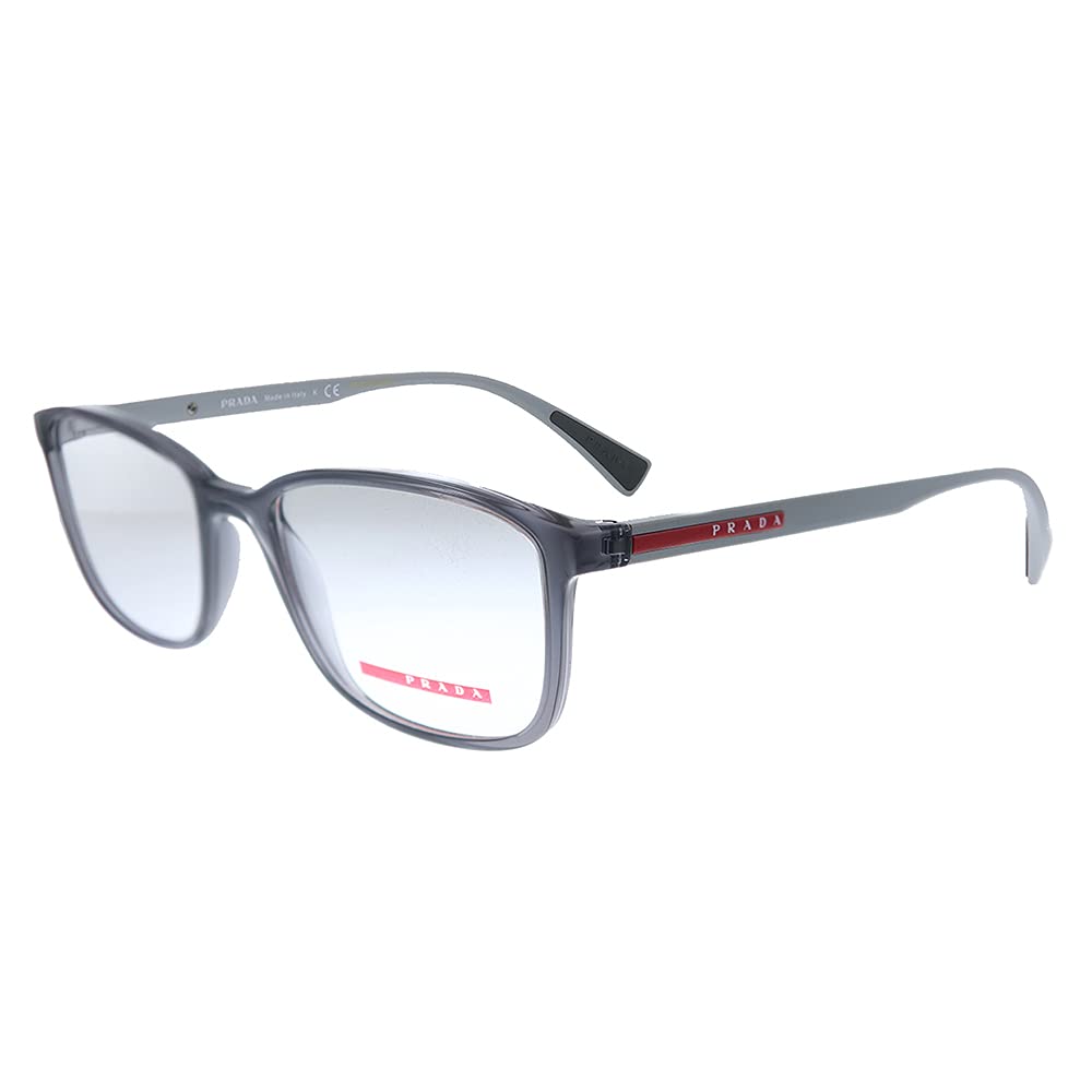 PradaLinea Rossa Lifestyle PS 04IV 01D1O1 Grey Plastic Rectangle Eyeglasses 53mm