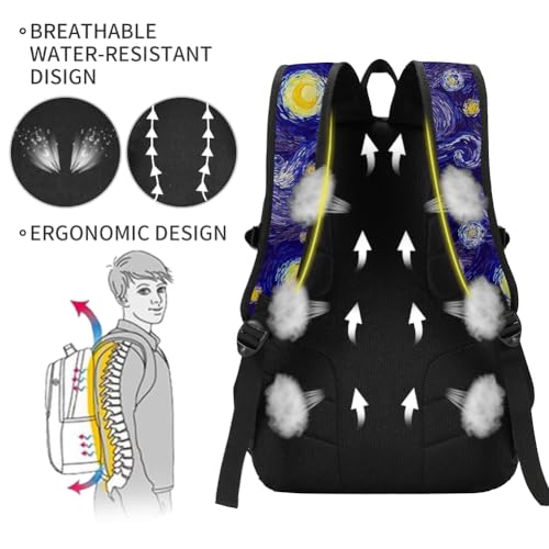 Image of rickyh style School Backpack Travel Bag for Men & Women Lightweight College Back Pack with Laptop Compartmen