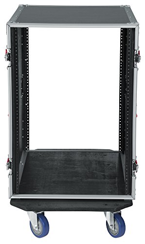 Gator Cases G-Tour Deep Audio Road Rack With Heavy-Duty Casters And Tour Grade Hardware; 24" Rackable Depth, 16U (G-Tour 16U Cast) #TOP2