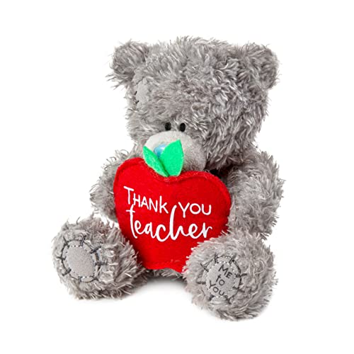 ME TO YOU Thank You Teacher Tatty Teddy Plush Bear 10cm High - Official Collection, Grey, Blue - Image 2