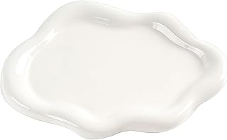 1 Pack Cloud Trinket Dish, Irregular Shape Jewelry Tray for Women, White...