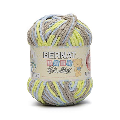 Image of Bernat Baby Blanket BB Little Boy Dove Yarn - 2 Pack of 10.5oz /300g - Polyester - #6 Super Bulky - 220 Yards - Knitting /Crochet