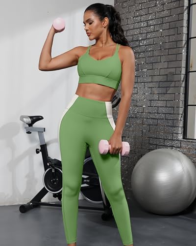 Image of Grace Form Sports Bra for Women Strappy Medium Support Push Up Padded Sports Bra for Running Workout Bra Yoga Bra