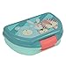 POS 30630004 - Contenitore per il pranzo con simpatico motivo Nordic Crew, circa 16 x 12 x 6,5 cm, in plastica, senza BPA e ftalati, ideale per il pane, per ragazzi e ragazze.