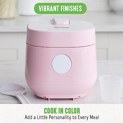 Greenlife Healthy Ceramic Nonstick 4-Cup Rice Oats And Grains Cooker, Pfas-Free, Dishwasher Safe Parts, Pink #TOP7