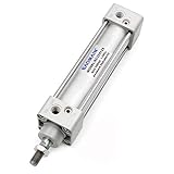Baomain Pneumatic Air Cylinder SC 32 x 125, 1-1/4 inch (32mm) Bore5 inch (127mm) Stroke, Dual Action, PT 1/8