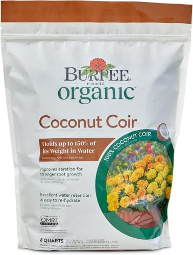 Image of Burpee Natural & Organic Coconut Coir, 8 Quart, (1 Pack) (Pack of 6)