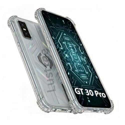 Image of Lustree infinix GT 30 Pro 5G Back Cover Case, Transparent Clear Shockproof Mobile Cover, Anti-Yellow (Slow Yellow), Camera & Screen Protection, Slim Protective Case for infinix GT 30 Pro 5G