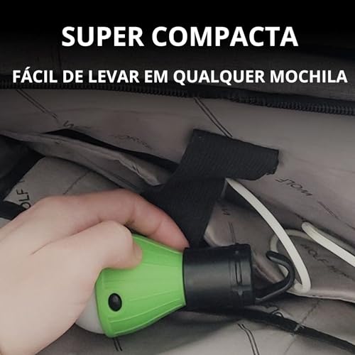 Genérico Kit 3 Lâmpadas Camping Acampamento Led Pesca Barraca Lanterna a pilha Pilha