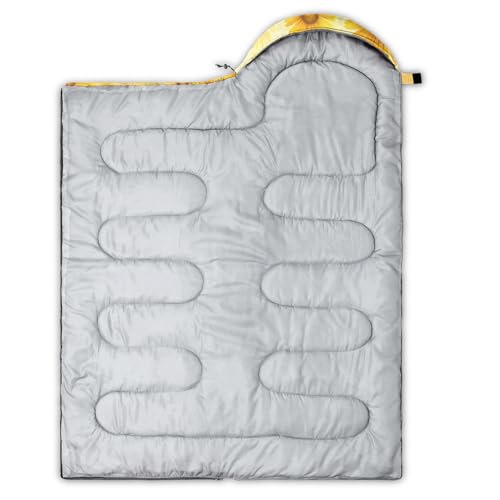 Image of QOOMO Camping Sleeping Bags,3 Season Warm & Cool Weather,Lightweight,Waterproof Sleeping Bags for Adults & Kids,Traveling,and Outdoors,Camping Gear Equipment
