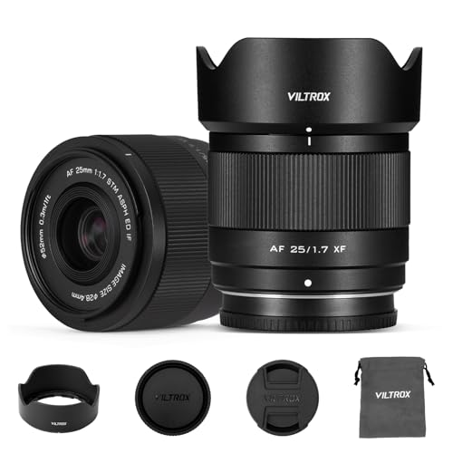 Image of VILTROX 25mm F1.7 Air XF Pocket Dispo Lens AF F /1.7 X-Mount Portable Shot for Fuji Beginner's Lens Auto Fcous APS-C Large Aperture Prime Lenses for Fujifilm