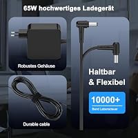 65W Ladekabel Laptop Netzteil Kompatibel mit ASUS X550 X550C X551 X551M X555 X555L X751 X751L X751M X751N F555L R510C R510L R751L AD883020 ADP-65DW EXA1208EH PA-1650-93 Ladegerät – Ansicht 4