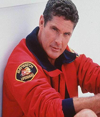 Baywatch Lifeguard Jacket David Hasselhoff The Mentor Red Cotton Bomber Jacket4