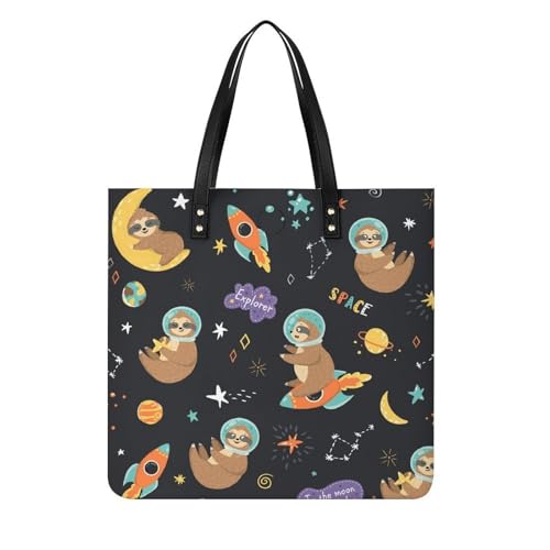 Sac à bandoulière Paresseux Cosmonaute grand tote bag de voyage