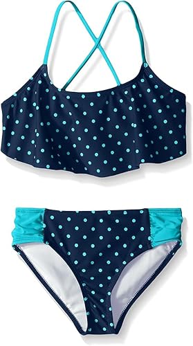 Image of Kanu Surf Girls' Alania Flounce Bikini Beach Sport 2 Piece Swimsuit