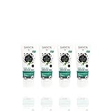 SANTE Zahncreme Minze (4 x 75 ml), angenehm leichter Geschmack nach Pfefferminze, Bio Zahnpasta, Vegan, Fluoridfrei, Naturkosmetik
