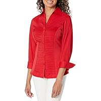 Womens 3/4 Cuff Sleeve Button Down Top only .26: eDeal Info