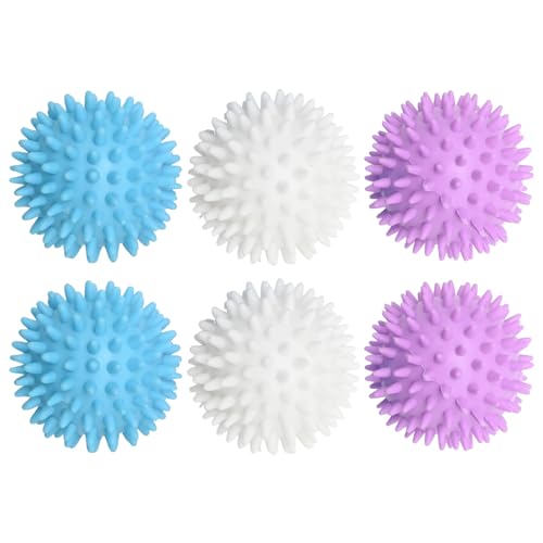 Catálogo de secadora ropa toallas favoritos de las personas. 39 SYOWADA 6 PCS Bolas de Secado Reutilizables, Accesorios de Lavandería de PVC para Reducir el Tiempo de Secado, Arrugas y Estática, Ideal para Ropa, Toallas y Ropa de Cama
