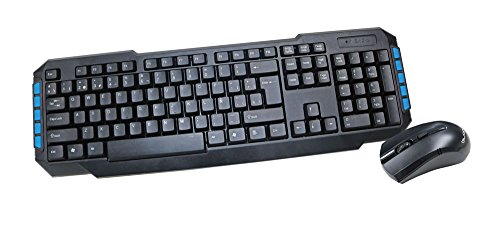 Biwond 51868 - Kit Teclado y Ratón Inalámbricos Color Negro