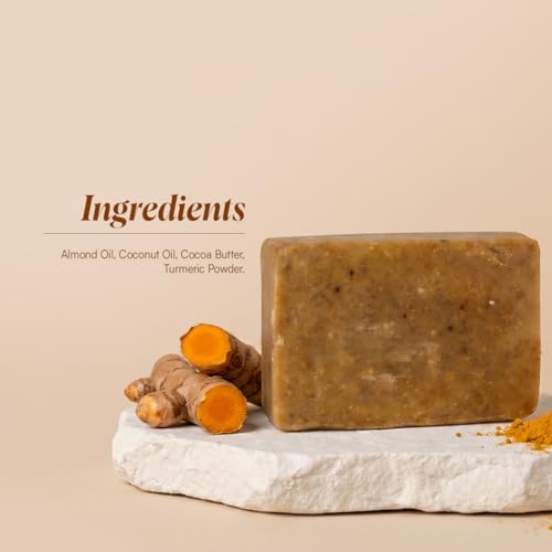 Image of Agapi Sikkim | Handcrafted In Sikkim Turmeric soap Bar For Brighter Skin | Enhanced with Beeswax & Almond Oil | Nourishing Coconut & Cocoa Butter |Natural - 100gm
