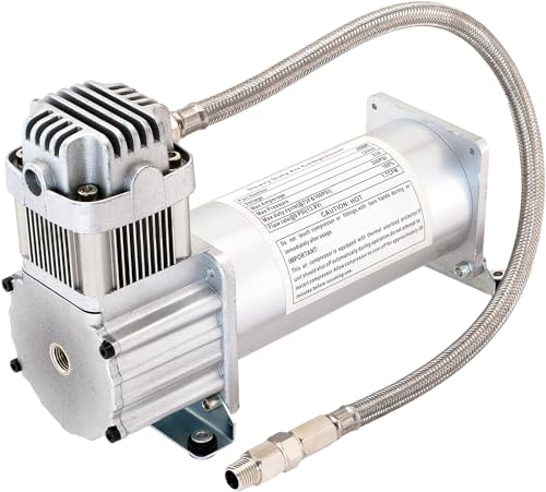 Vixen Horns VXC8301 Heavy Duty Onboard Air Compressor 200 Psi. Universal Replacement For Truck/Car Train Horn/Suspension/Ride/Bag Kit/System. Fits All 12V Vehicles Like Semi/Pickup Vxc8301 thumb #2