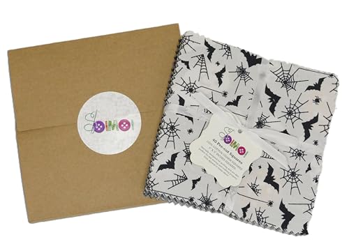 Soimoi Precut 5-inch Halloween Prints Cotton Fabric Bundle Quilting Squares Charm Pack DIY Patchwork Sewing Craft by Soimoi - Image 3