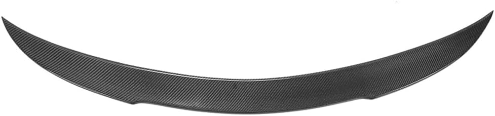 Compatible with 2015-2020 Mercedes-Benz C-Class W205 4 DoorFD Style Real Carbon Fiber CF Rear Trunk Spoiler Wing Black