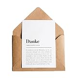 Danke-Karte mit Umschlag – Danke Definition