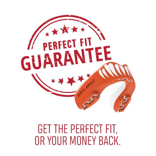 SafeJawz Sports Mouthguard Dual Layer Premium Protection Adults and Junior Gum Shield with Case for Boxing, MMA, Rugby, Martial Arts, Judo and All Contact Sports