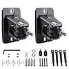 Speaker Wall Mount for Samsung Q990D Rear Speakers SWA-9500S, Klipsch RP-500SA R-41M Dolby Atmos, Universal Keyhole & 1/4"-20 Thread Bracket, 360° Adjustable Aluminum Ceiling Mount, 11lbs Capacity