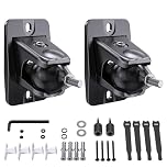 Speaker Wall Mount with with 1/4"-20, 5mm, 4mm, Universal Satellite Rear Surround Sound Speaker Wall Ceiling Mount for Samsung Q990D Rear Speakers, 360° Adjustable Aluminum Alloy, 11lbs Capacity