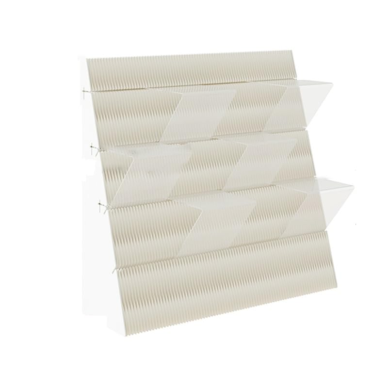 Espositore in Carta, Portatile Piedistallo Triangolare in Cartone, Piedistallo da Terra Espositore per Centri Commerciali Esposizione(Bianco,113x38.5x110cm)