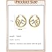 18K Gold Plated Hypoallergenic Gold Earrings for Women, Non Fading F Letter Cubic Zircon Gold Hoop Earrings, Valentine's Day, Christmas and New Year Gifts