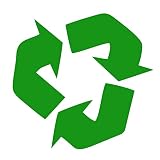Cabilock 4 Pièces Signe Peut Bureau pour Auto-Décalcomanies Maison Autocollants Adhésifs Recyclable Recyclage Vert Autocollant Étiquette Et Étiquettes Poubelle Prime Poubelle Recycler