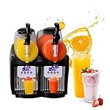 Máquina profesional de granito 5L, 300 W, con batidora de batidos de 2,5 L x 2, ideal para hoteles, bares y cafeterías.