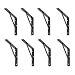 Produktbild siwitec Regalhalterung 400 X 250 x 30 mm, schwarz, 8er-Set, Traglast 150 kg, Regalträger, Stegkonsole