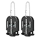 Kodrily 2Pcs Clicker Counter, Mini Stroke Counter, ABS Score Keeper with Dial Reset Tool Key Chain, Portable Swing Scoreboard Accessories for Competitions and Games, 2.0 x 2.2in
