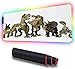 Price comparison product image Gaming Mouse Pad, Dinosaurs T-Rex Jurassic 3D Dino F, Extended Computer Keyboard Mat with Durable Stitched Edges and Non-Slip Rubber Base, Mouse Pad Optimized for Gamer 600x350x30mm