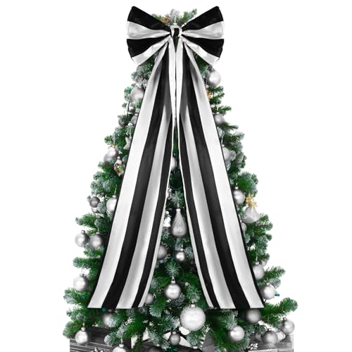 16 x 46 Inch Halloween Christmas Tree Topper Extra Large Black and...