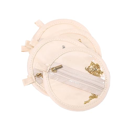 Angelina's Palace 6PCS Velvet Jewelry Pouches Double Sides Travel Jewelry Organizer Portable Storage Bag for Necklaces Bracelets Watches Rings