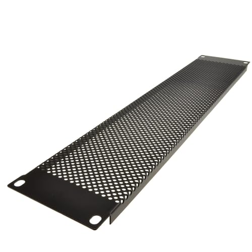 kenable Mesh Vented 2U Blanking Plate for 19 inch Rack Mounted Data Cabinet