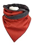 Schal Cord Fleece rostrot